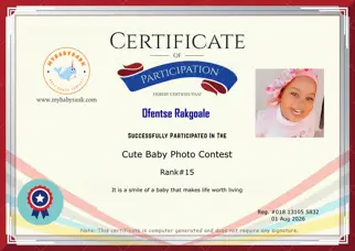 Certificate Preview