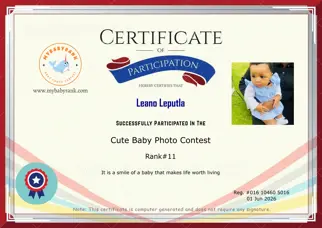 Certificate Preview