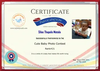 Certificate Preview
