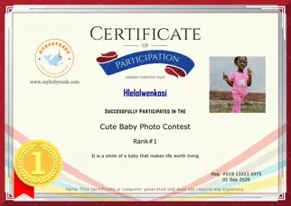 Certificate Preview